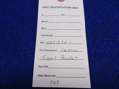 Cessna Support Bracket P/N 0851552-1 NOS  (1221-367)