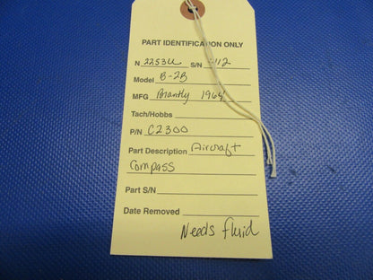 Brantly B-2B Compass P/N C2300 Needs Overhauled (0521-623)