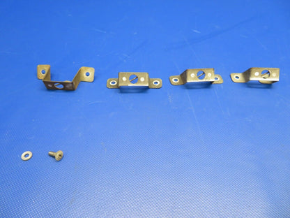 Beech N35 Bonanza Cowl Latch Clip LH AFT, FWD Center LOT OF 4 (0121-308)