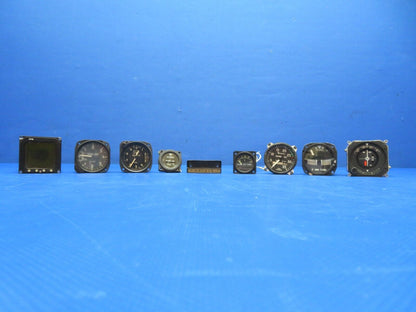 Man Cave / Decoration Aircraft Instrument LOT OF 8 (0124-302)