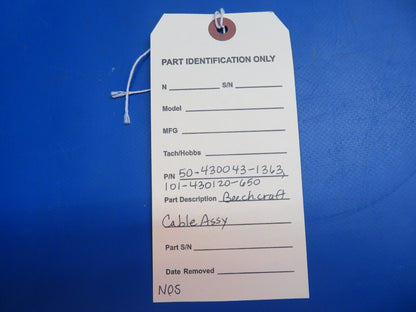 Beechcraft Cable Assy P/N 50-430043-1363, 101-430120-650 NOS (1122-634)
