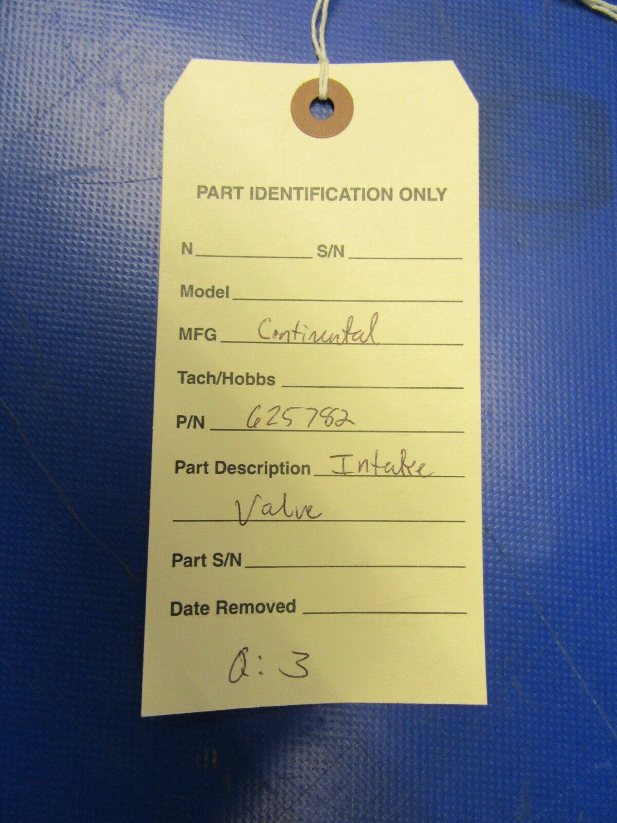 Continental Intake Valve P/N 625782 (0720-104)