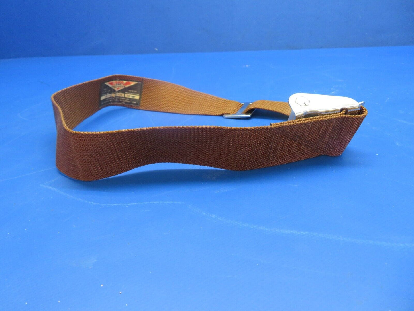 Vintage Piper Rusco Seatbelt Brown P/N 451-340 NOS Buckle only (0922-984)