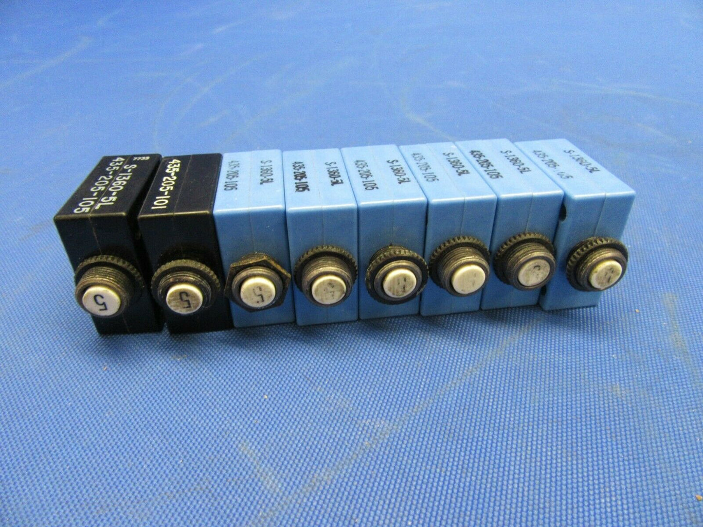 Cessna 182P Wood Electric Circuit Breaker 5 AMP S-1360-5L LOT OF 8 (0920-352)