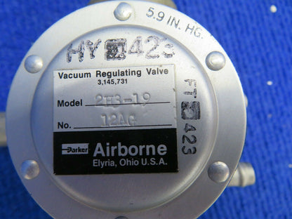Piper PA-28R-201T Airborne Vacuum Regulating Valve P/N 2H3-19 (0222-743)