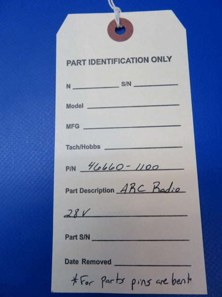 ARC Radio 28V P/N 46660-1100 FOR PARTS (0922-404)