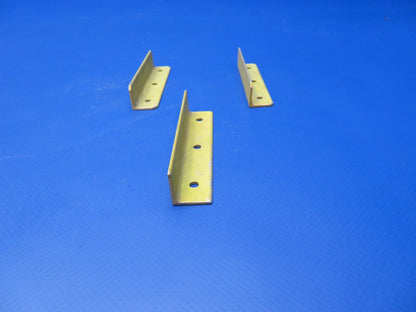 Piper Angle Nose Gear Door Hinge P/N 41612-004 LOT OF 3 NOS (0922-455)