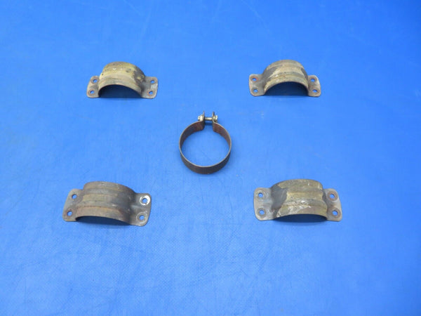 Beech B33 Debonair Exhaust Clamps P/N 186-8A, 35-950126 LOT (0923-617)