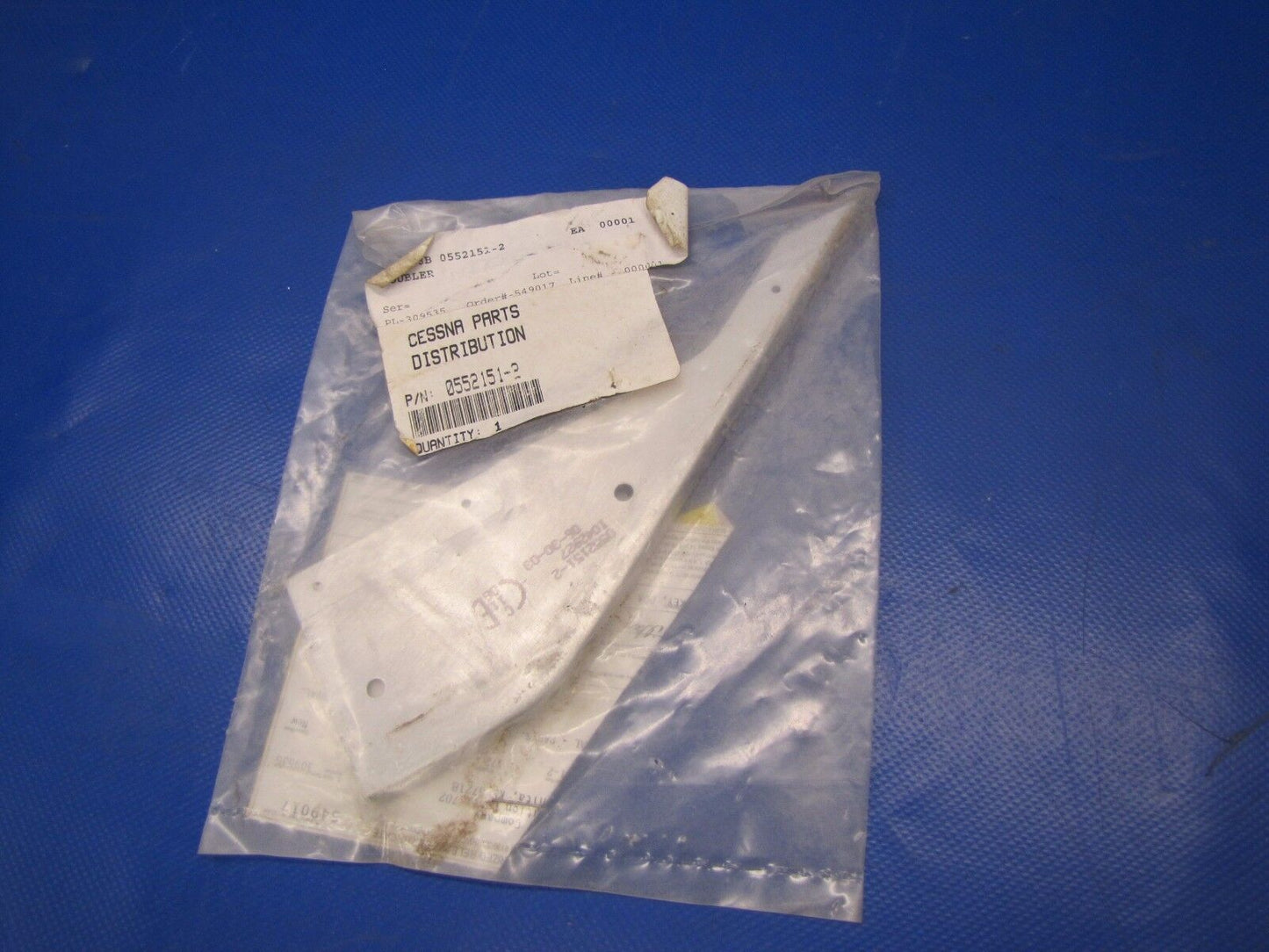 Cessna 172 Doubler RH LWR Cowl P/N 0552151-2 NOS (5017-14)