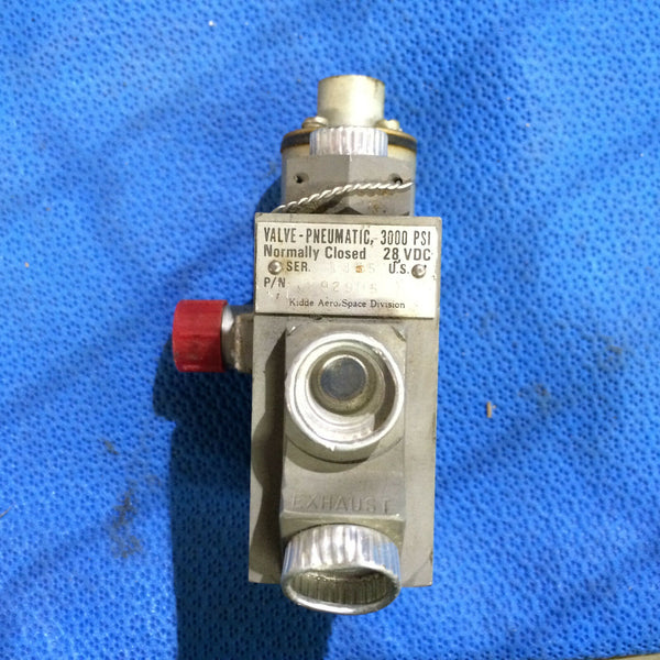 Kidde Pneumatic Valve 28VDC P/N 11892905 (0316-03)