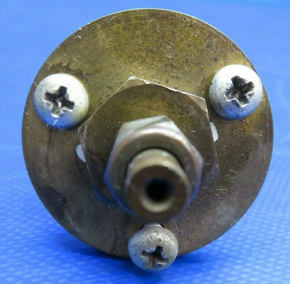 Beech Baron 95-A55 Zep Aero Oxygen Filler Valve Assembly ZV-861B (0520-422)