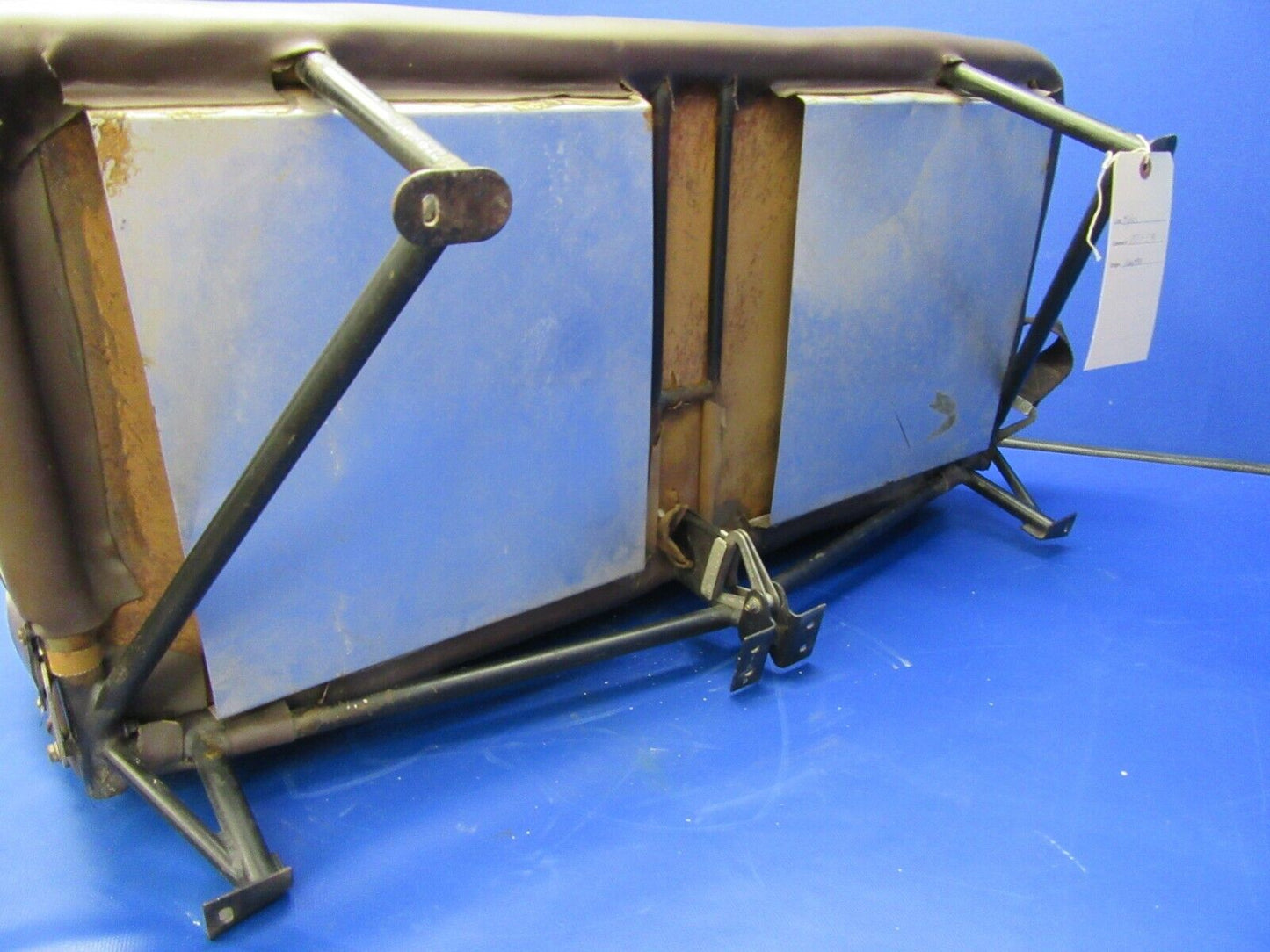 Cessna 210 / T210N Passenger Bench Seat Brown Velour P/N 1214166-1 (0321-541)