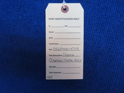 Cessna Citation Cable Assy P/N 5565440-47CR NOS (0922-544)