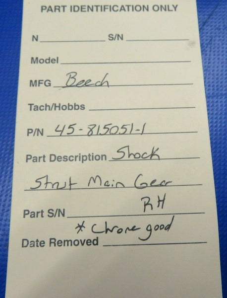 Beech Shock Strut Main Gear RH Casting# 45-815051-1 (0520-431)