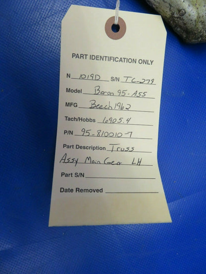 Beech Baron 95-A55 Truss Assy Main Gear LH P/N 95-810010-7 (0420-352)