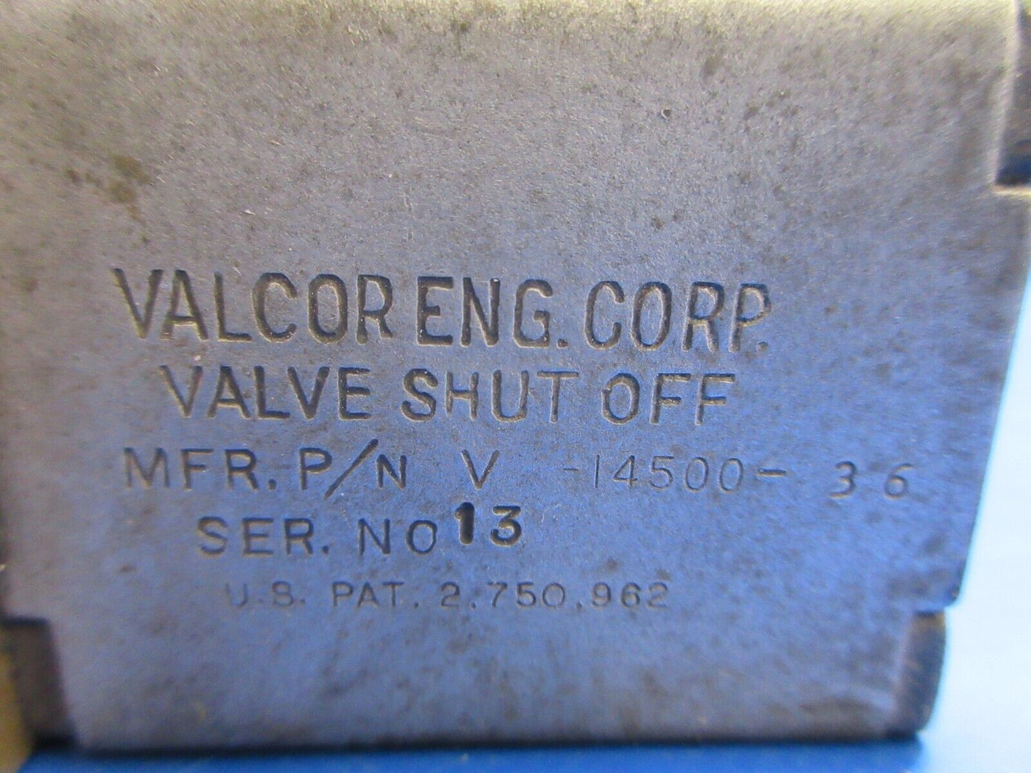 Cessna 310 / 310I Valcor De-Ice Shut-Off Valve P/N V14500-36 (1023-785)