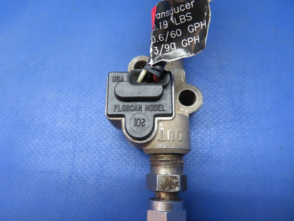 Beech 95-B55 Baron JPI Floscan Fuel Flow Transducer P/N 201, 700900-1 (0623-327)