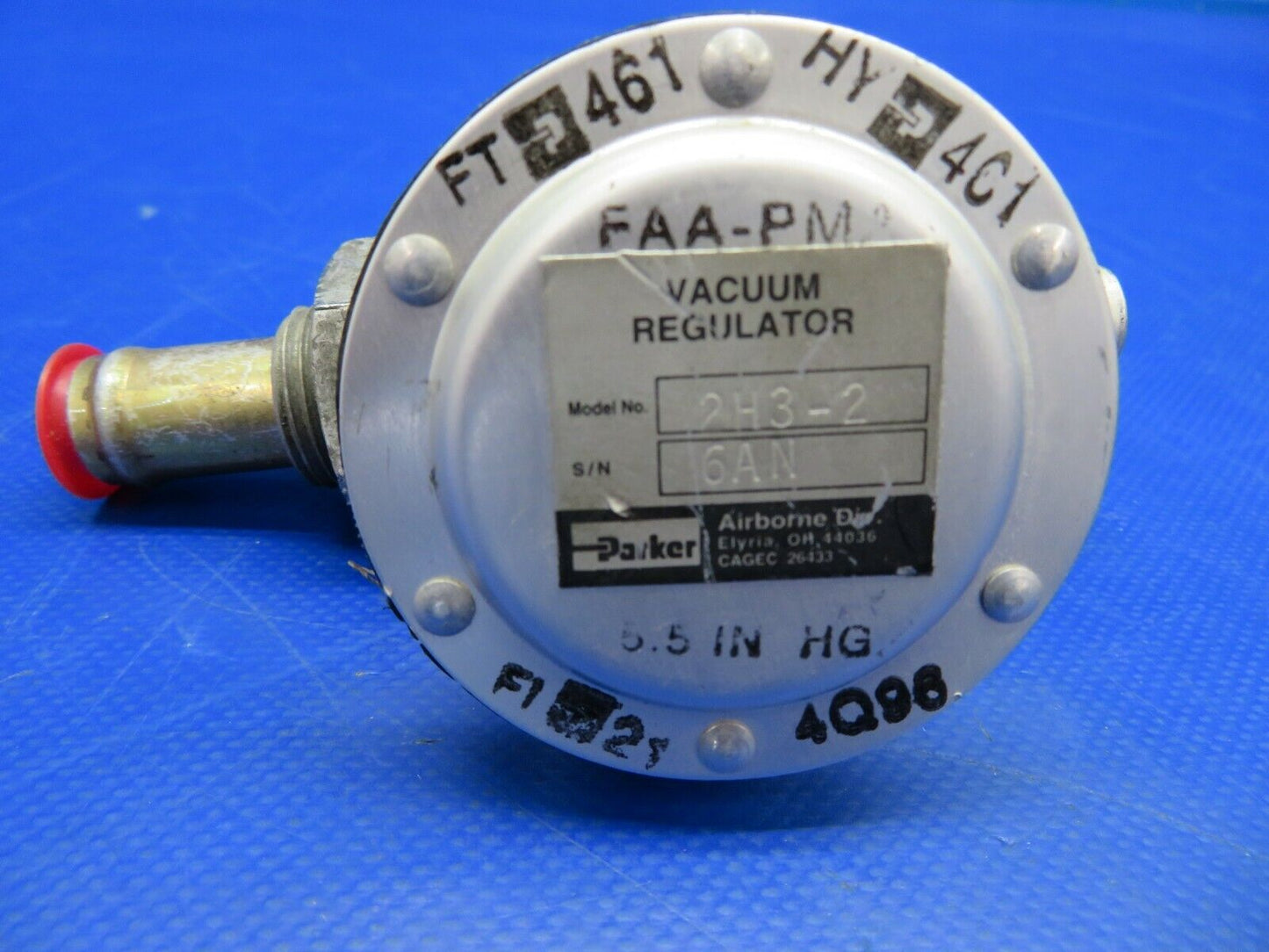 Airborne Vacuum Regulator P/N 2H3-2 (0520-309)