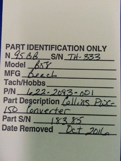 Collins PWC-150 Converter 28V P/N 622-2093-001 (1016-85)