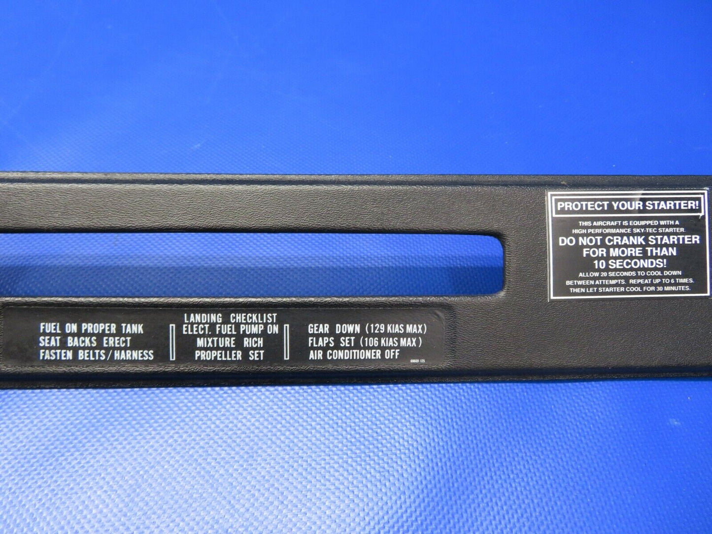 Piper PA-32R-300 Lance Instrument Panel Overlay Cover 9 Piece Set (1220-536)