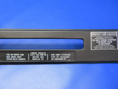 Piper PA-32R-300 Lance Instrument Panel Overlay Cover 9 Piece Set (1220-536)