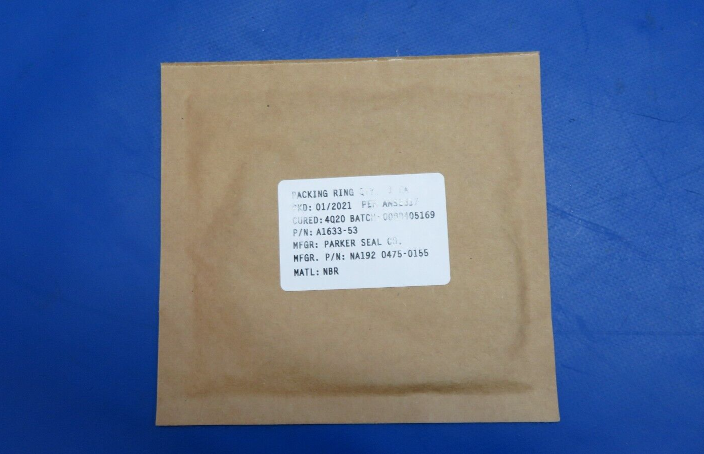McCauley Propeller O-Ring w/ Paperwork P/N A1633-53 LOT OF 10 NOS (0523-259)