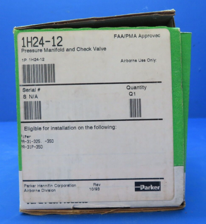 Airborne Piper PA-31P-350 Pressure Manifold P/N 1H24-12 CORE (0923-543)