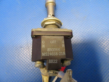 Cessna Toggle Switch 28V P/N MS24658-21N (0519-424)