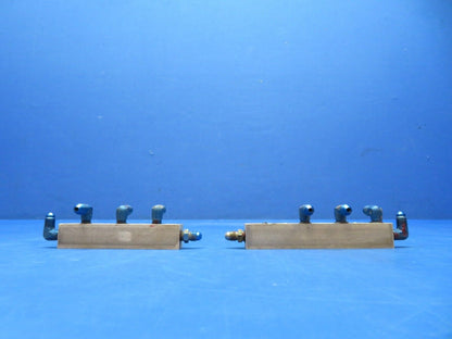 Piper PA-28R-180 Hydraulic Manifold LH & RH P/N 67521-00 (1123-420)