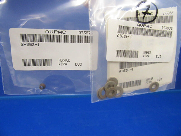 Misc Aviation Hardware LOT of 100+  Bolts Screws Washers Ferrule NOS (1217-104)