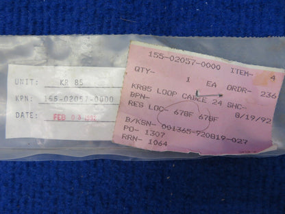King KR85 Loop Cable P/N 155-02057-0000 NOS (0522-794)