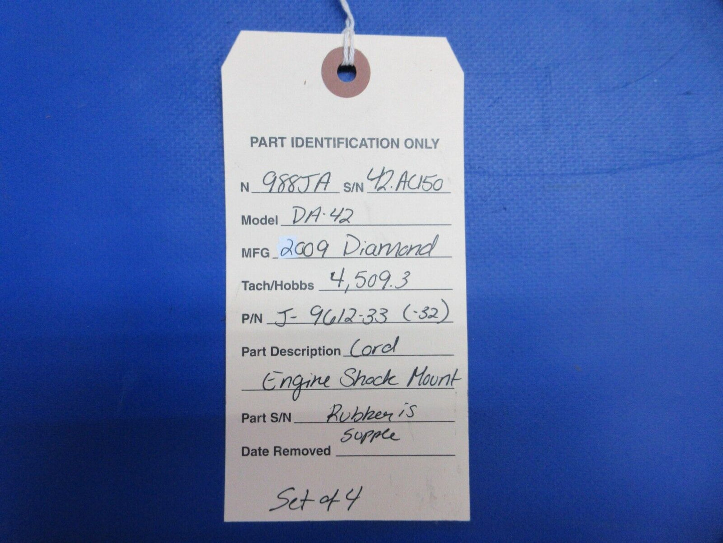 Diamond DA-42 Lord Engine Shock Mount P/N J-9613-58 SET OF 4 (0623-759)