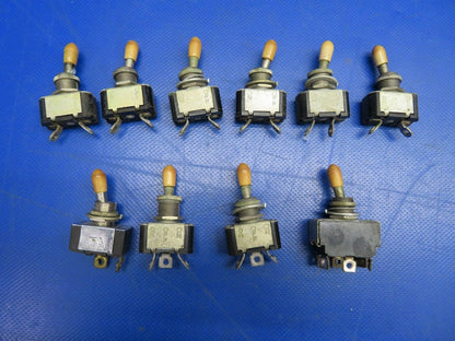Cessna 310P Toggle Switches LOT OF 10 P/N AN3021-1, AN3027-3 (0720-330)