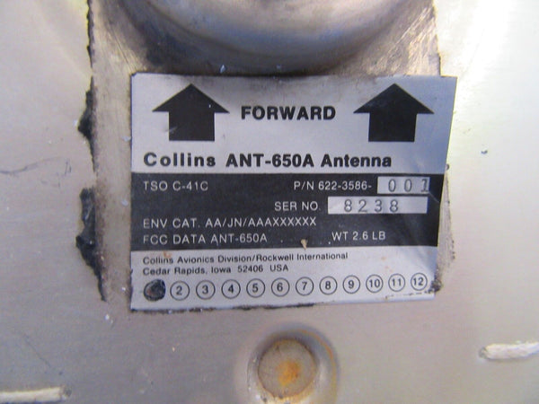 Collins ANT-650A Antenna Mods 1 P/N 622-3586-001 (0518-72)