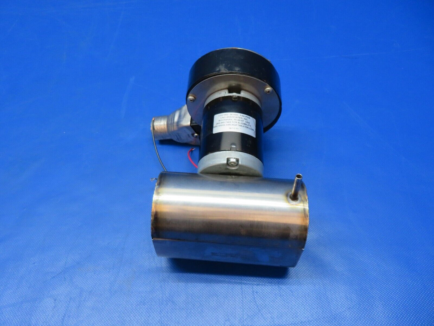 Cessna 401 / 401A C & D Associates Heater Blower P/N CD21402 TESTED  (0124-238)