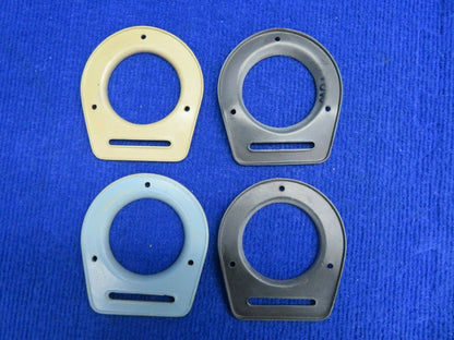 Piper Air Vent Flange / Cover Assy P/N 65735-19 LOT OF 4 (0222-744)