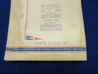 Cessna 172 Skyhawk & Powermatic Series Parts Catalog 1963-1966 (1221-333)