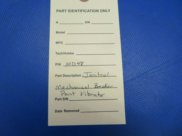 Janitrol Heater Mechanical Breaker Point Ignition Vibrator P/N 10D48 (0821-847)