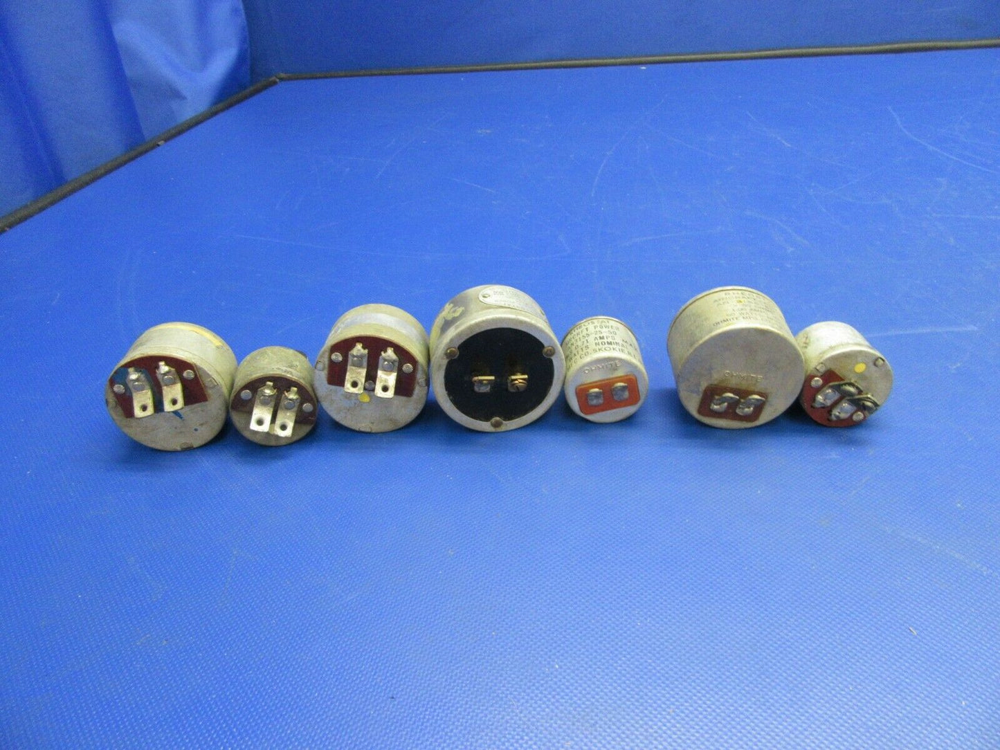 Rheostat Assorted Amps LOT OF 7 P/N AN3155, AN3155-25-50, AN3155-50-50 (0821-494
