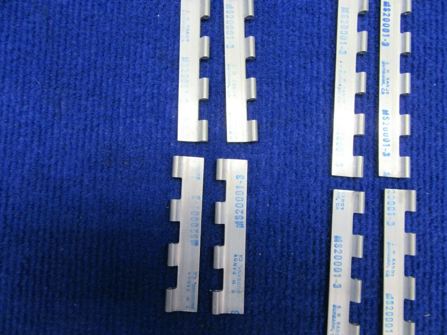 Piper Stabilator Trim Hinge Set SET OF 4 NOS P/N 95866-002, 95864-002 (1221-477)