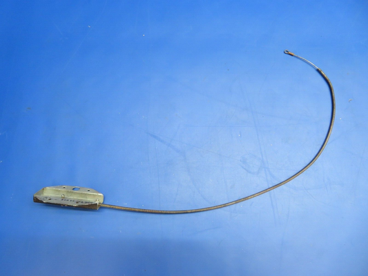 Brantly B2B Helicopter Nose / Trim Cable w/ Bracket P/N 418, 419-1 (1022-842)