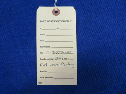 Stiffener FWD Lower Cowling P/N 101-910024-103 NOS (0522-622)