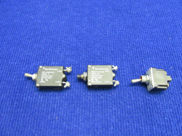 Piper PA-32-300 Circuit Breaker & Switches PN W23-XIAIG-50 LOT OF 3 (1121-511)