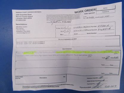 Edo Aire Mitchell Roll Servo P/N 1C363-1-430R PARTS ONLY (0918-90)