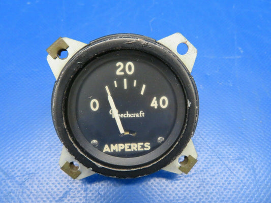 Beech Baron 95-B55 Amperes Amp Meter Gauge Indicator 95-380017-1 (0320-35)