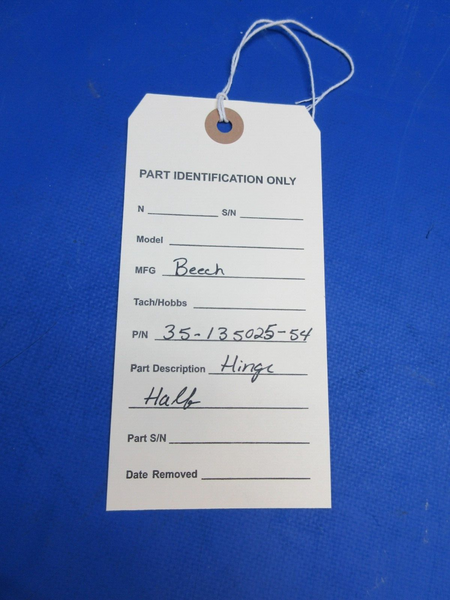 Beech Hinge Half P/N 35-135025-54 NOS (0923-942)