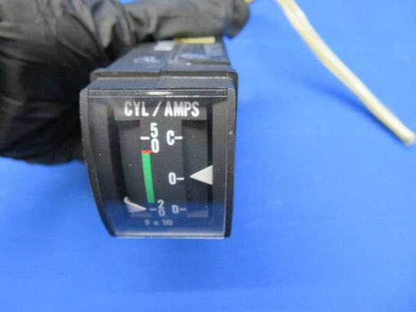 Edo Aire Cylinder Temp & Ammeter Gauge IUO-79-101-1 Bellanca (0820-21)