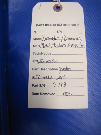 Metal Masters - PZL-Kalisz Dromader Piston P/N 26-105-06 NOS (0417-208)