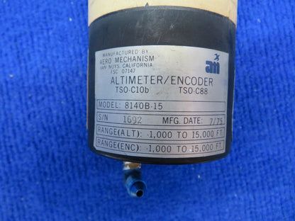 Aero Mechanism Altimeter / Encoder P/N 8140B-15 CORE (0622-526)