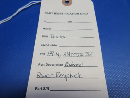 Burton External Power Receptacle P/N 199-N, AN2552-3A (0224-1268)